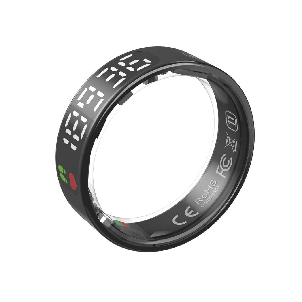 Smart Ring Health with LED Display Screen Health Fitness Tracker