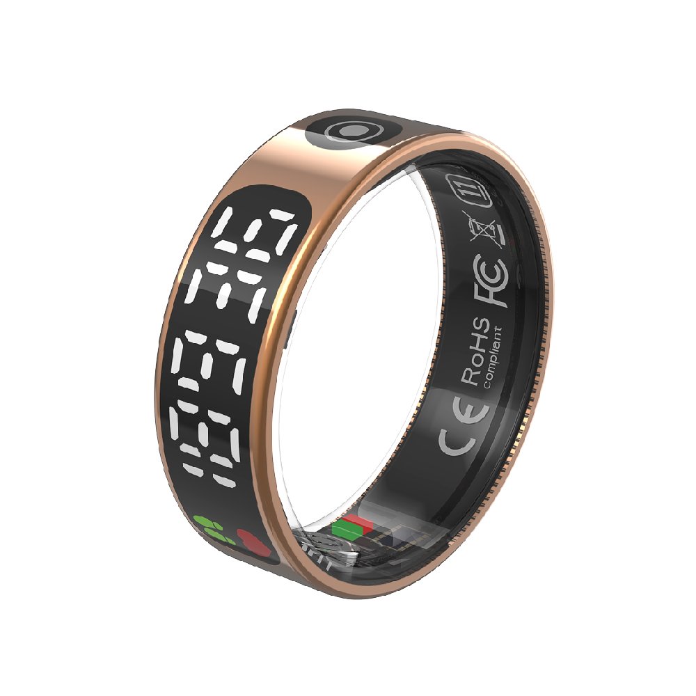 Smart Ring Health with LED Display Screen Health Fitness Tracker