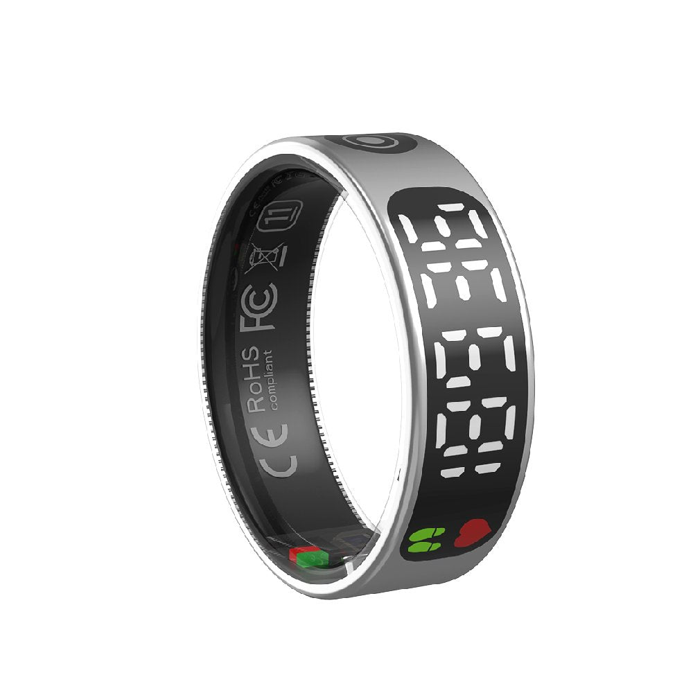 Smart Ring Health with LED Display Screen Health Fitness Tracker