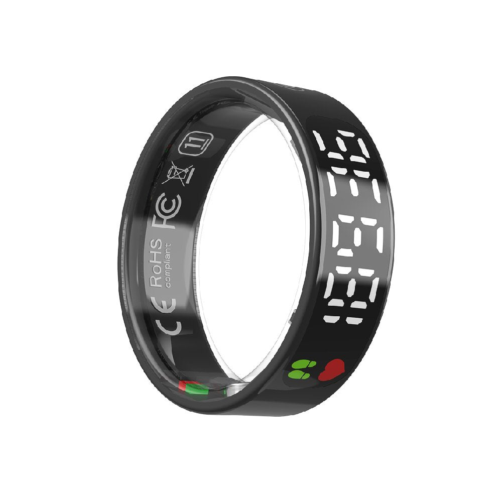 Smart Ring Health with LED Display Screen Health Fitness Tracker