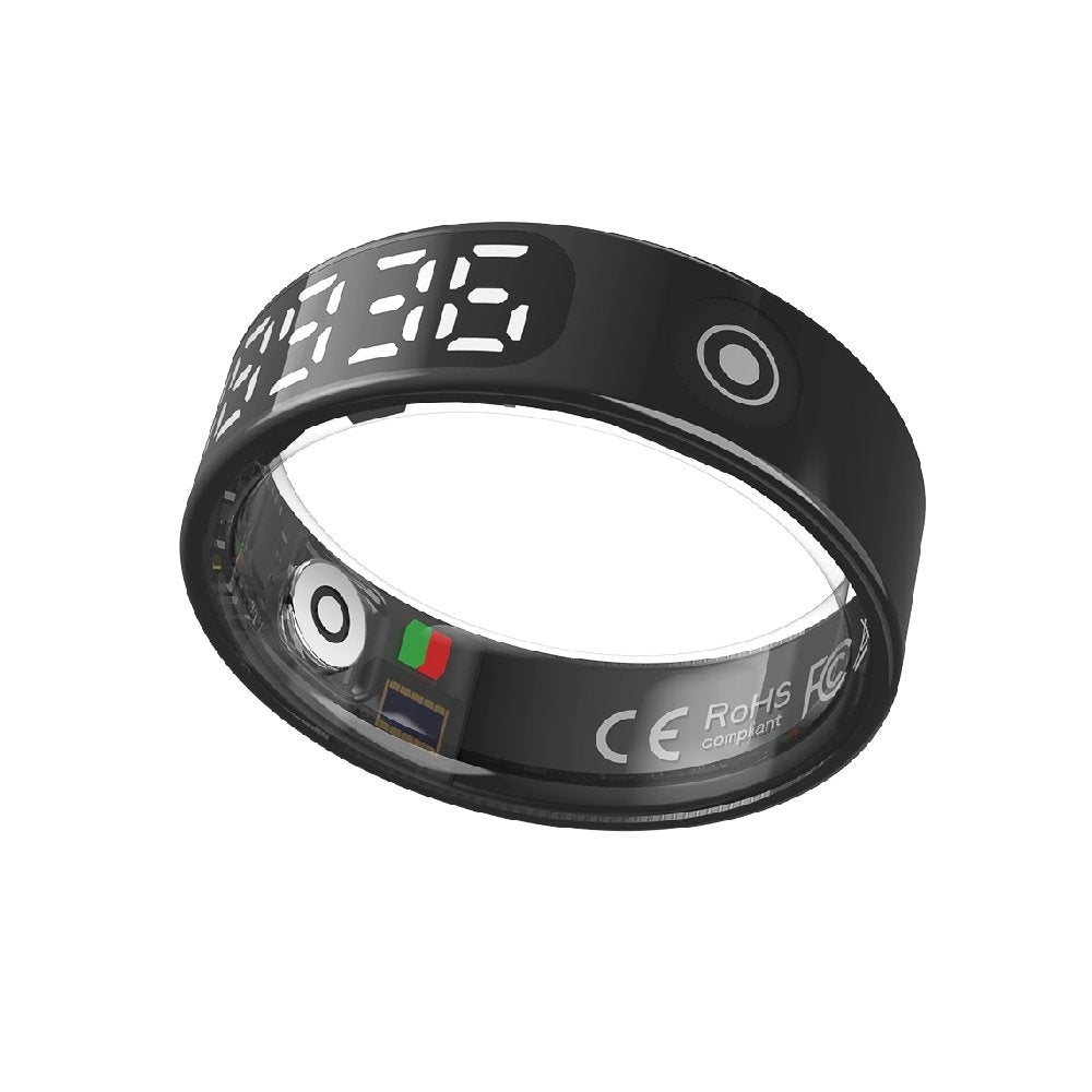 Smart Ring Health with LED Display Screen Health Fitness Tracker