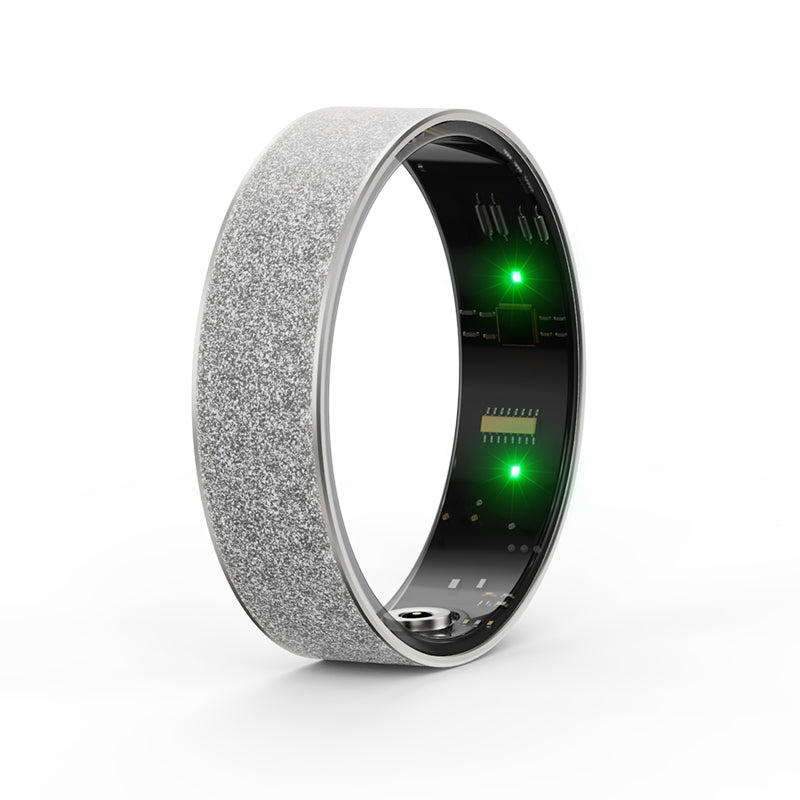 Smart Ring Fitness Tracker - Heart Rate, Sleep, Steps, Carbon Fiber, IP68 Waterproof