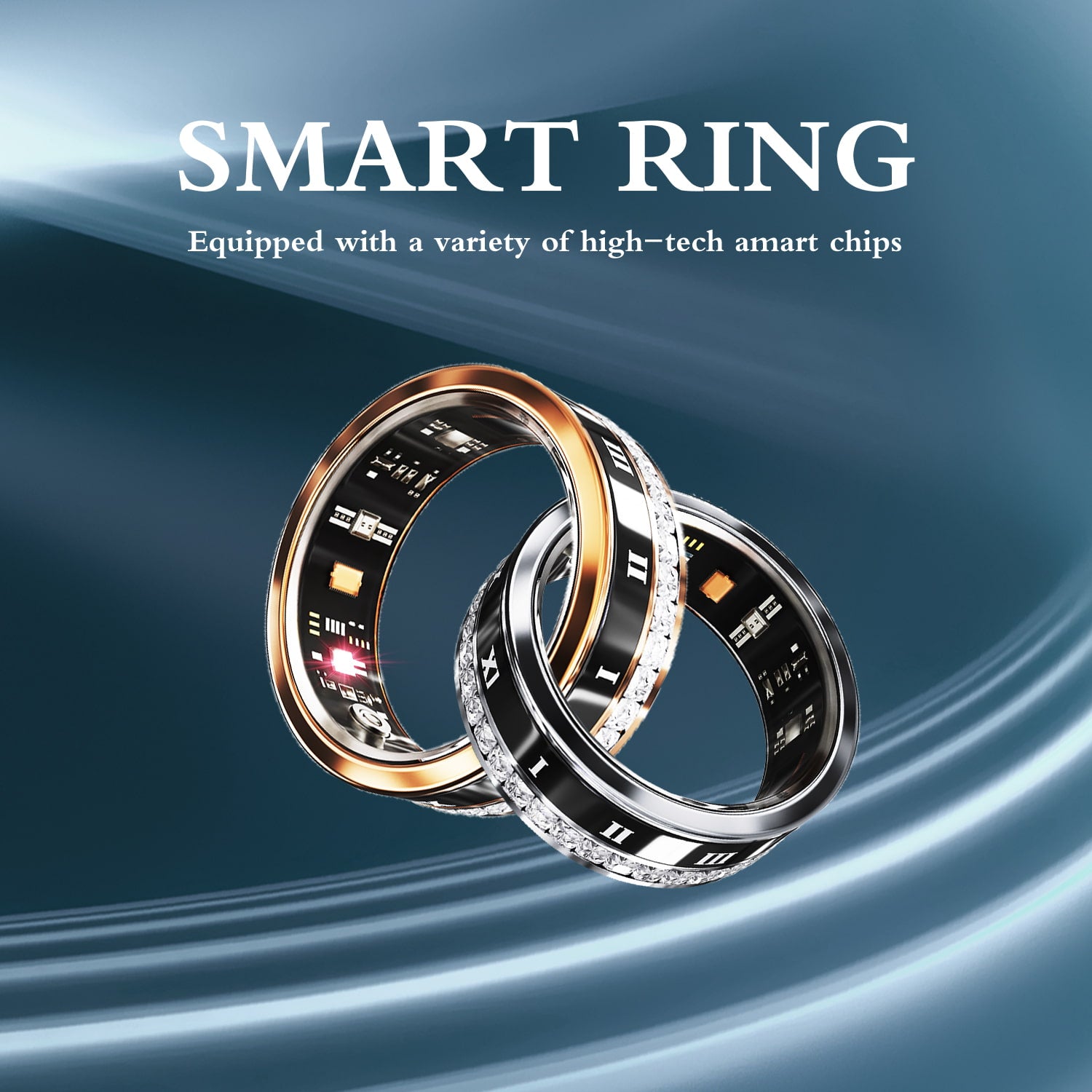 Smart Ring IP68 Waterproof Sleep and Fitness Tracker Rings