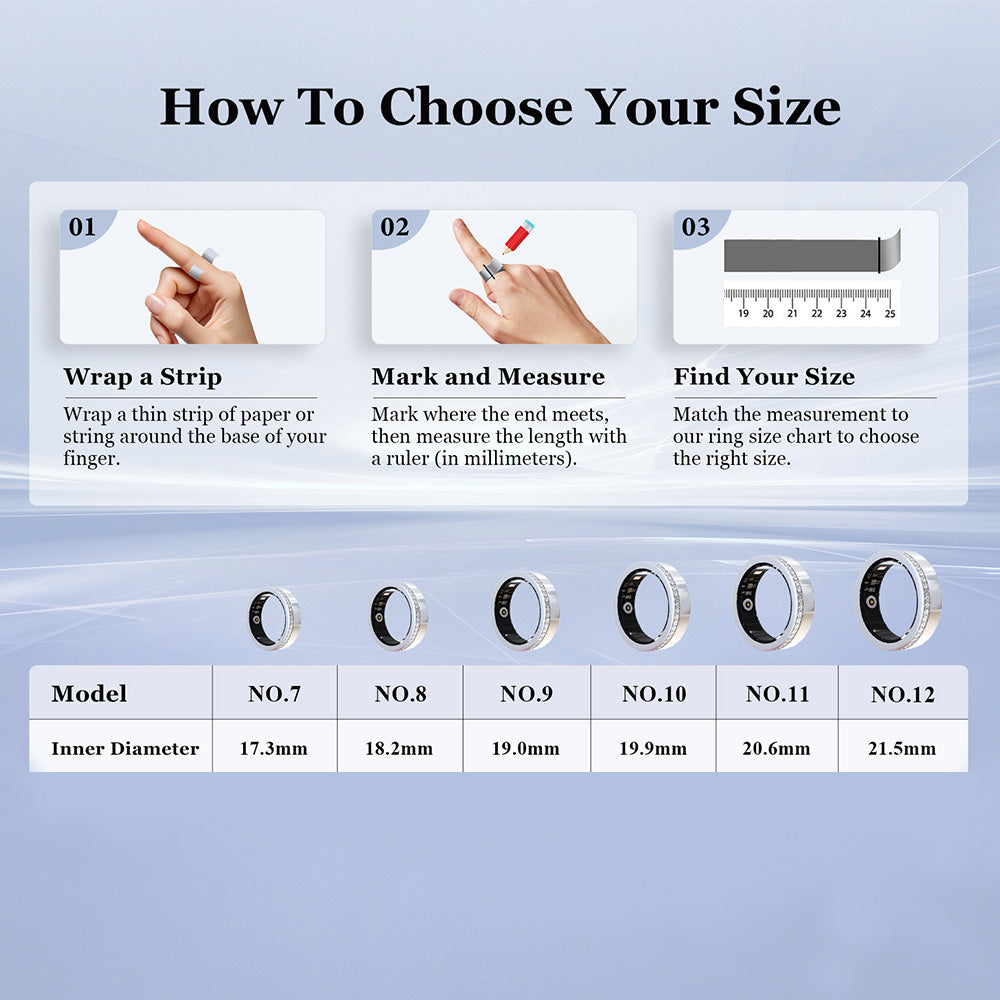 Smart Ring Health Ring Sleep Tracking Wearable - Heart Rate - Fitness Tracker